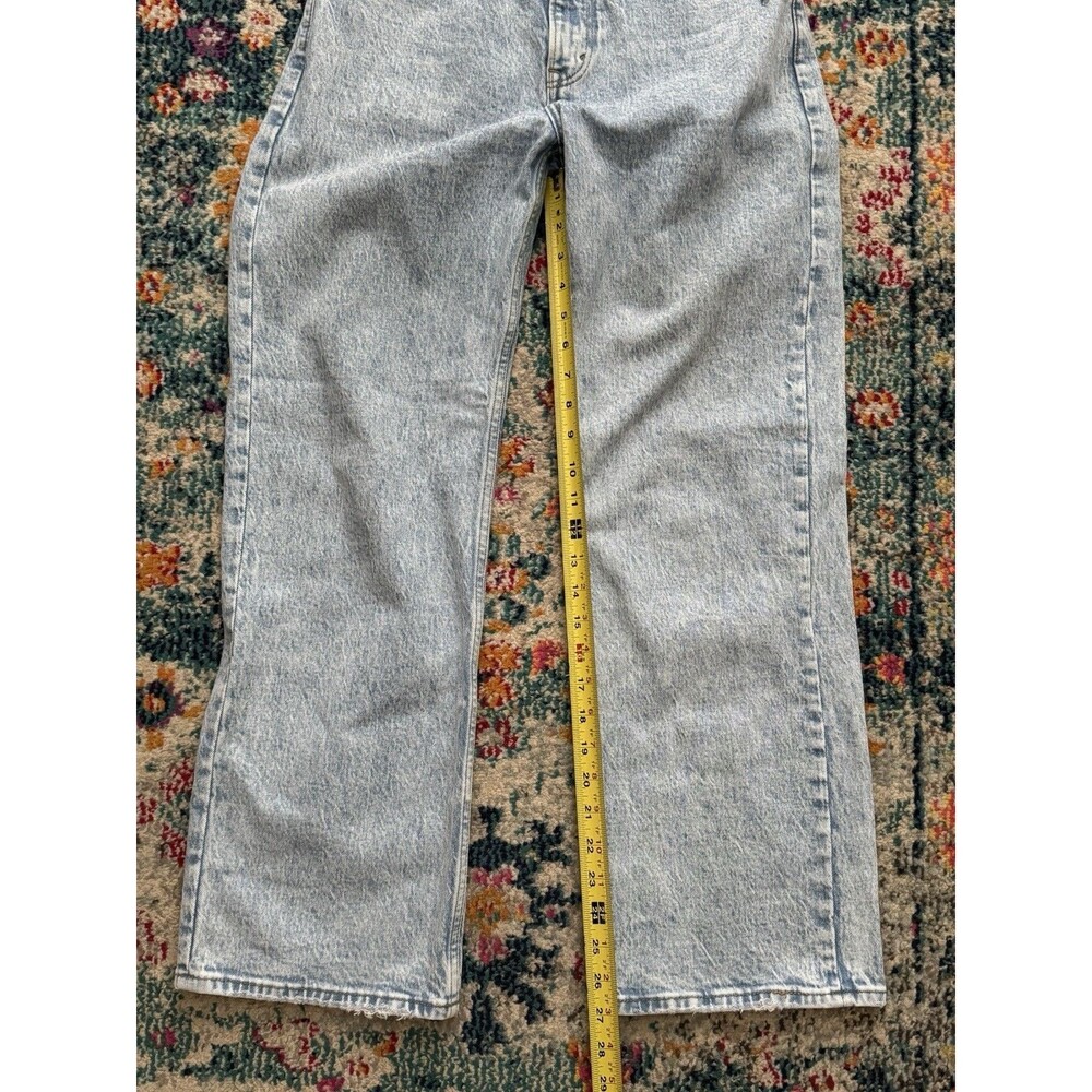 Abercrombie & Fitch 90s High Rise Relaxed Jeans Curve Love Light Wash Size 26/2S - Picture 5 of 10